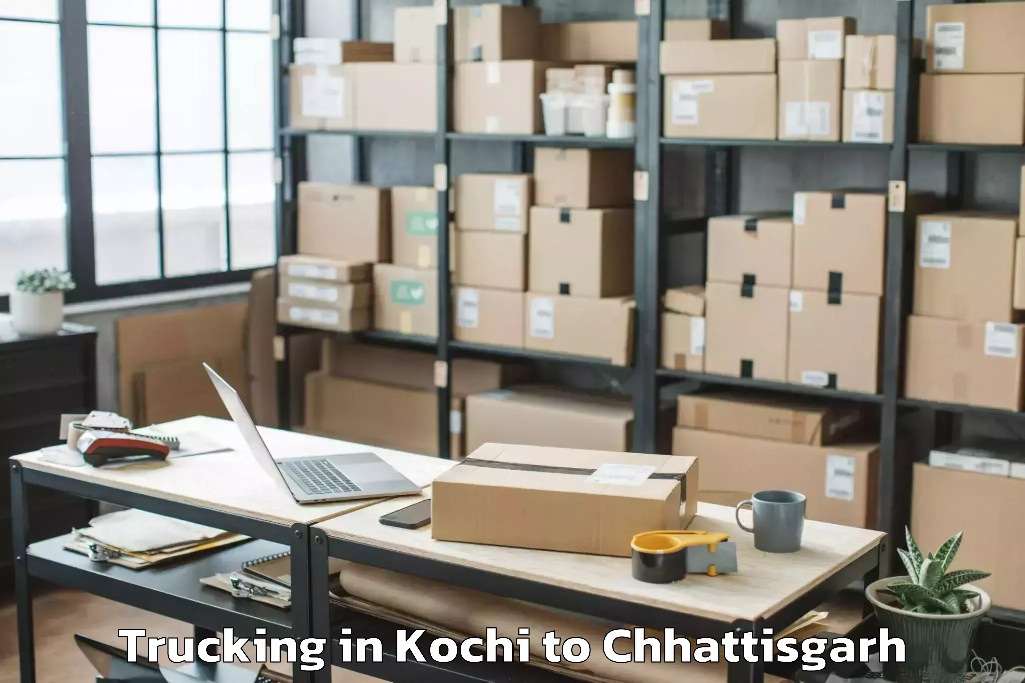 Easy Kochi to Farasgaon Trucking Booking